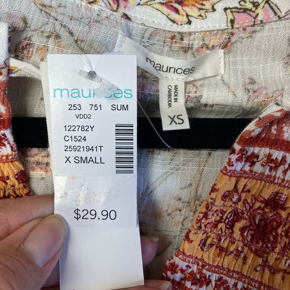 Maurices Floral Flowy Top - Picture 6 of 8